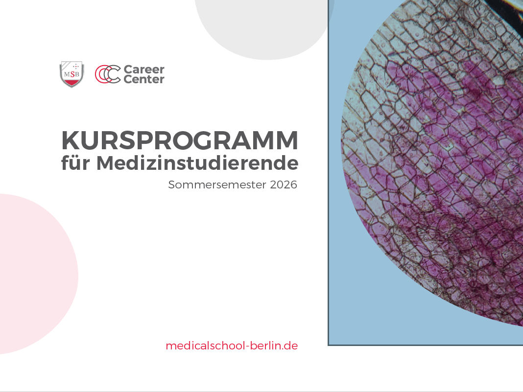 MSB Kursprogramm für Medizinstudierende CareerCenter